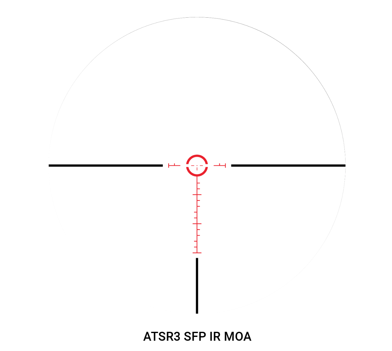 Diagram of the Athlon ATSR3 service-rifle reticle