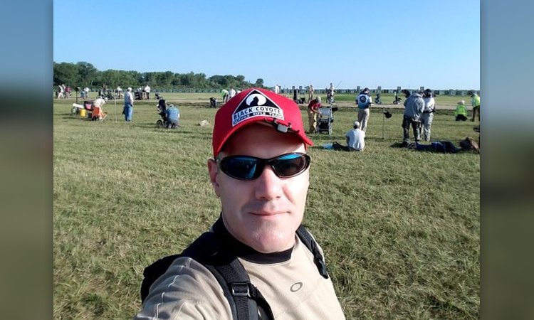 Black Coyote teammate Willie on the Camp Perry firing line